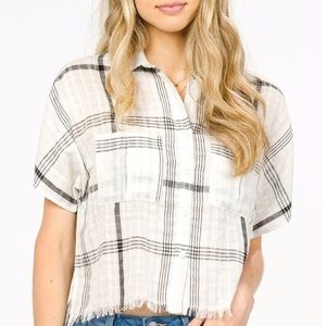 Fall plaid top